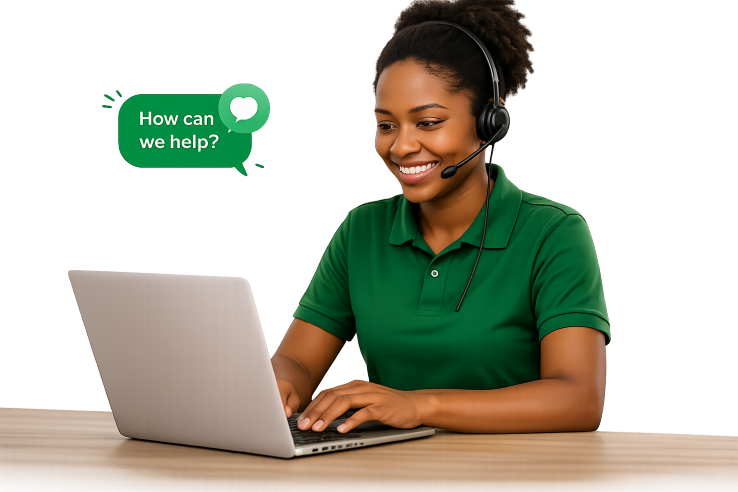 Sanvarich customer support representative assisting customers with grocery orders and delivery enquiries